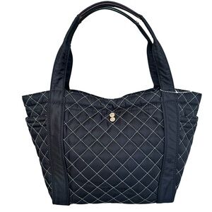 🆕 MZ Wallace Metro Tote Deluxe Silver Black Quilted